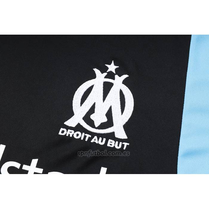 Chandal del Olympique Marsella Manga Corta 2023-2024 Negro